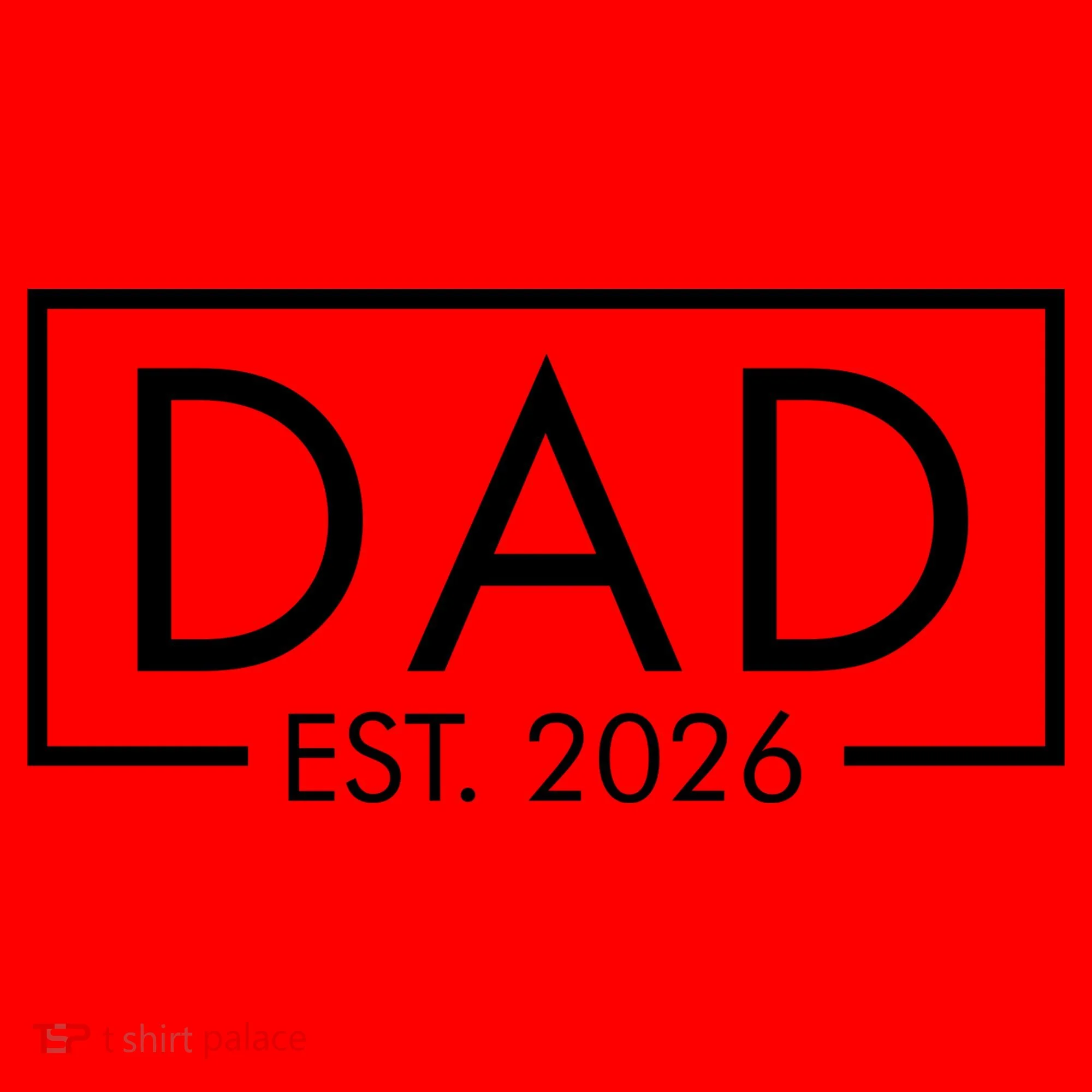 Dad Est. 2026 Logo  Santa Hat