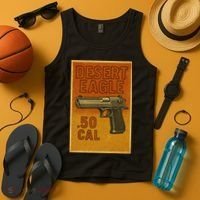 Desert Eagle 50 Cal Gun Tank Top thumb 4
