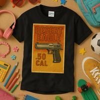 Desert Eagle 50 Cal Gun Kids T-Shirt thumb 3