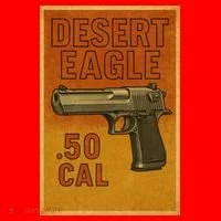 Desert Eagle 50 Cal Gun Santa Hat thumb 1