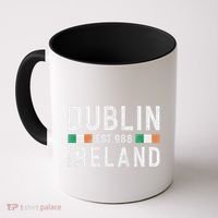 Dublin Est. 988 Ireland Irish St PatrickS Day Coffee Mug thumb 0