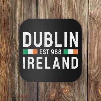 Dublin Est. 988 Ireland Irish St PatrickS Day Coaster