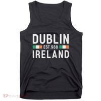 Dublin Est. 988 Ireland Irish St PatrickS Day Tank Top thumb 0