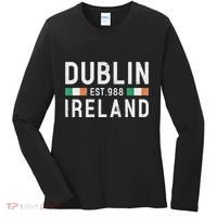 Dublin Est. 988 Ireland Irish St PatrickS Day Women's Long Sleeve Shirt thumb 0