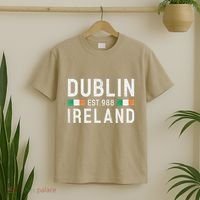 Dublin Est. 988 Ireland Irish St PatrickS Day T-Shirt thumb 2
