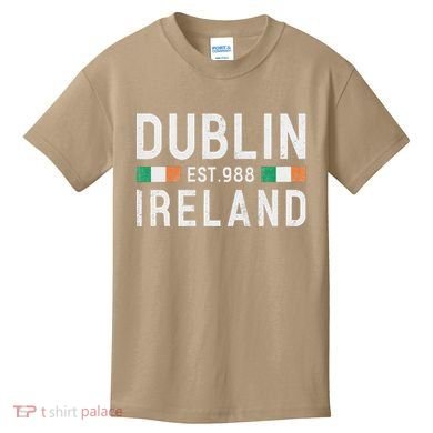 Dublin Est. 988 Ireland Irish St PatrickS Day Kids T-Shirt