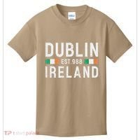 Dublin Est. 988 Ireland Irish St PatrickS Day Kids T-Shirt thumb 0