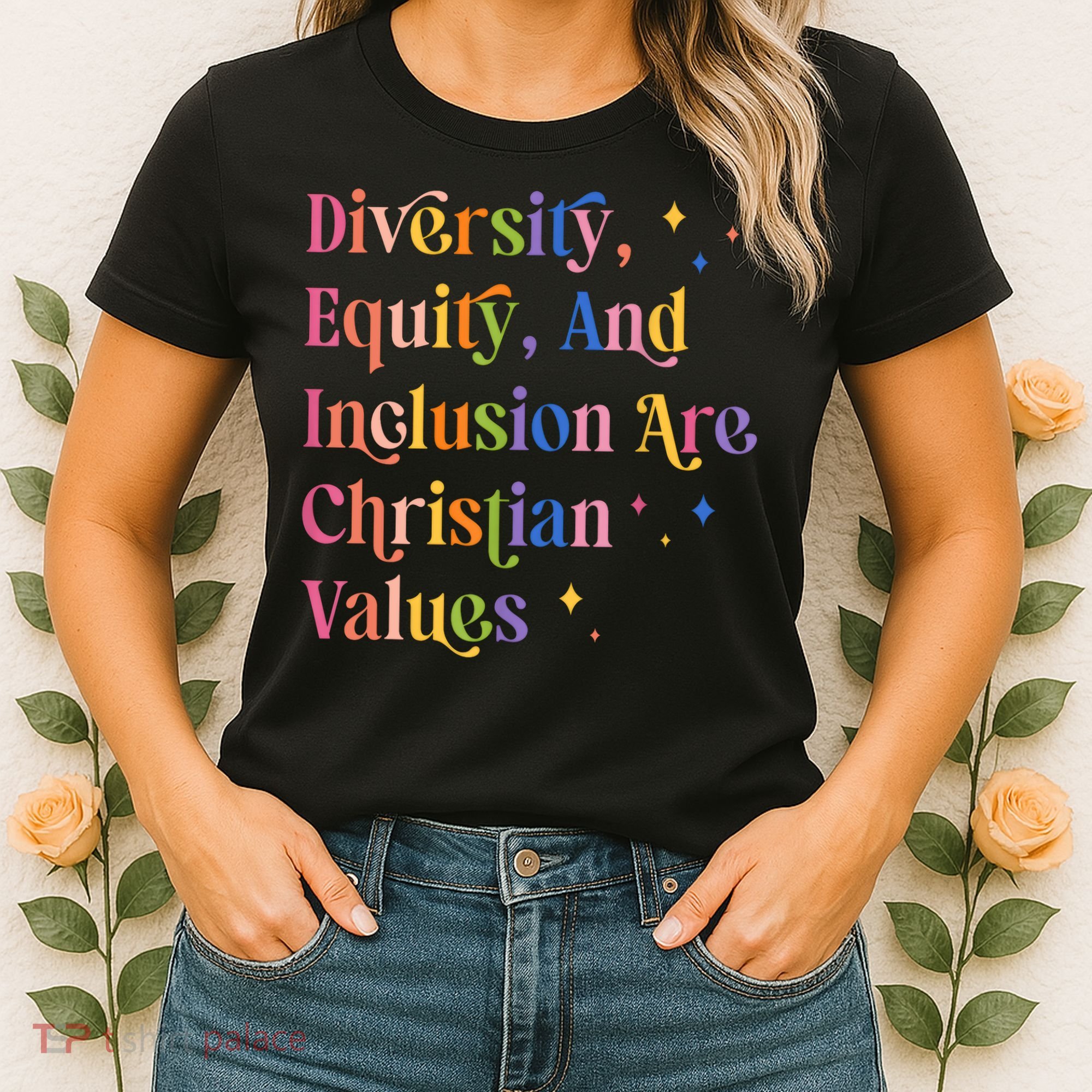 Diversity Equity And Inclusion Are Christian Values Kindness  Women's T-Shirt