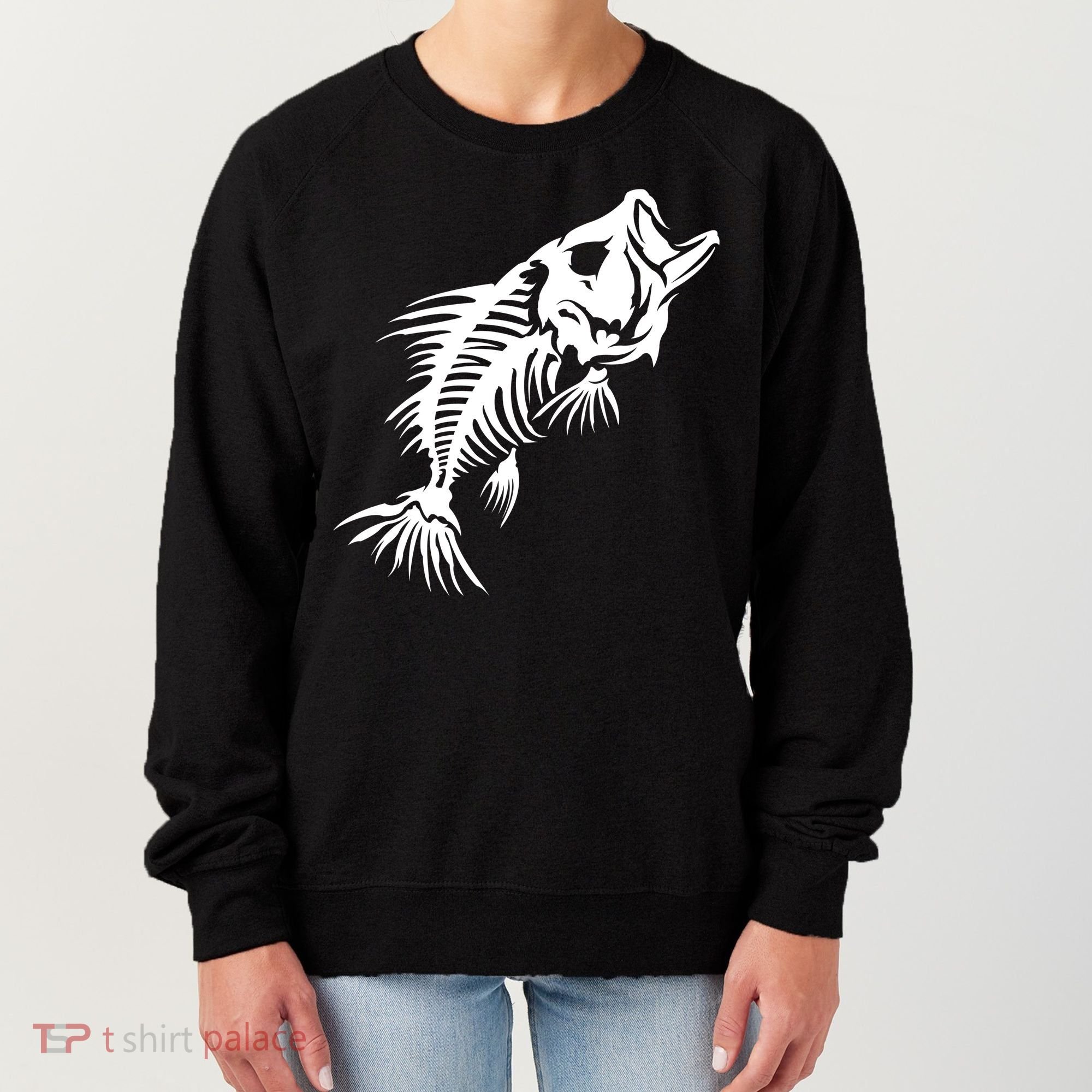 Dead Fish Skeleton X-Ray Women's Sweatshirt