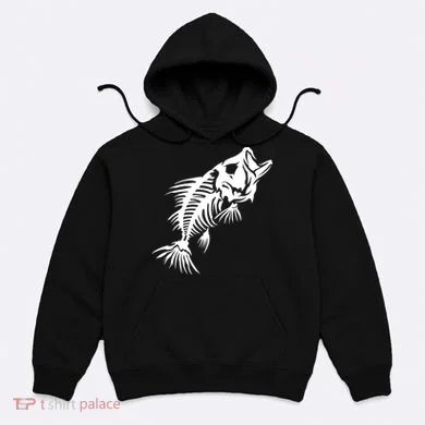 Dead Fish Skeleton X-Ray Hoodie
