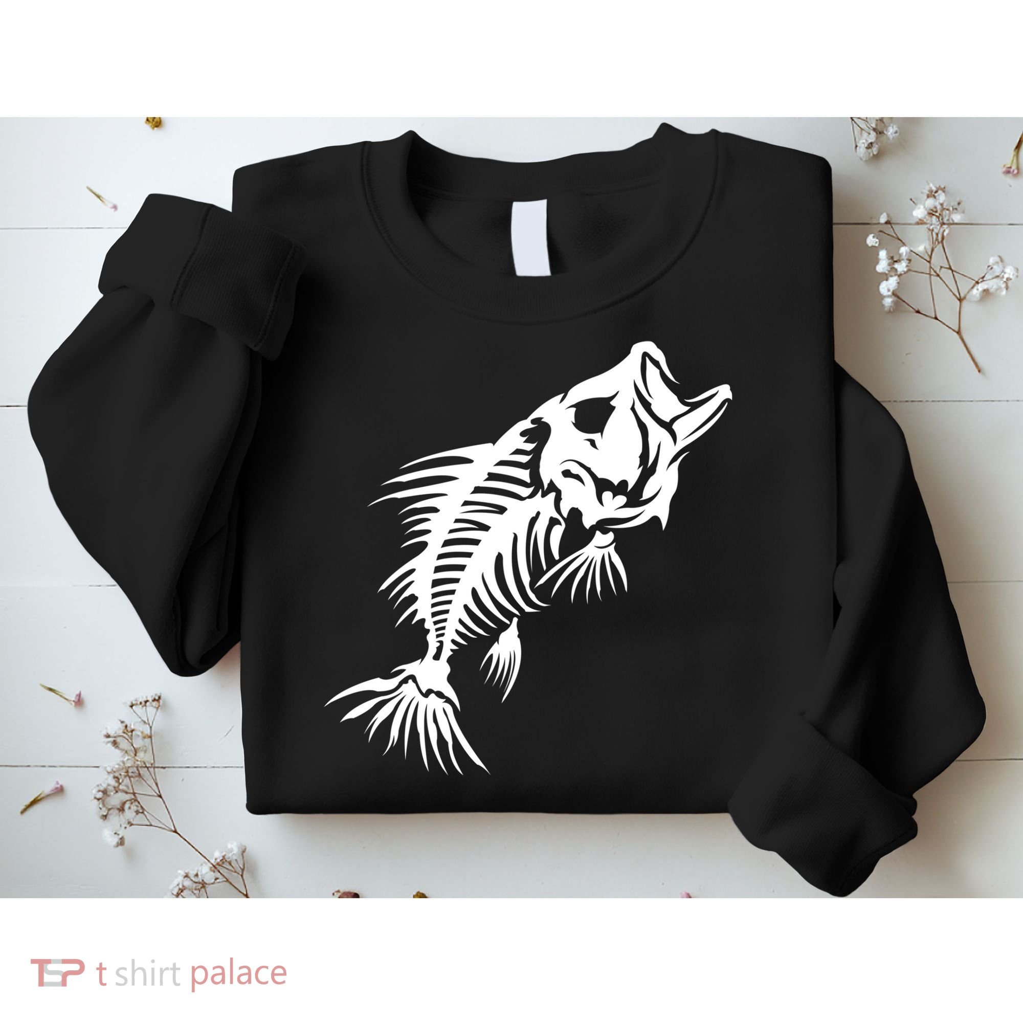 Dead Fish Skeleton X-Ray Sweatshirt