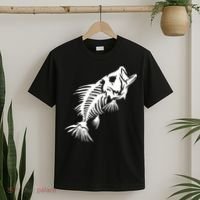 Dead Fish Skeleton X-Ray T-Shirt thumb 2