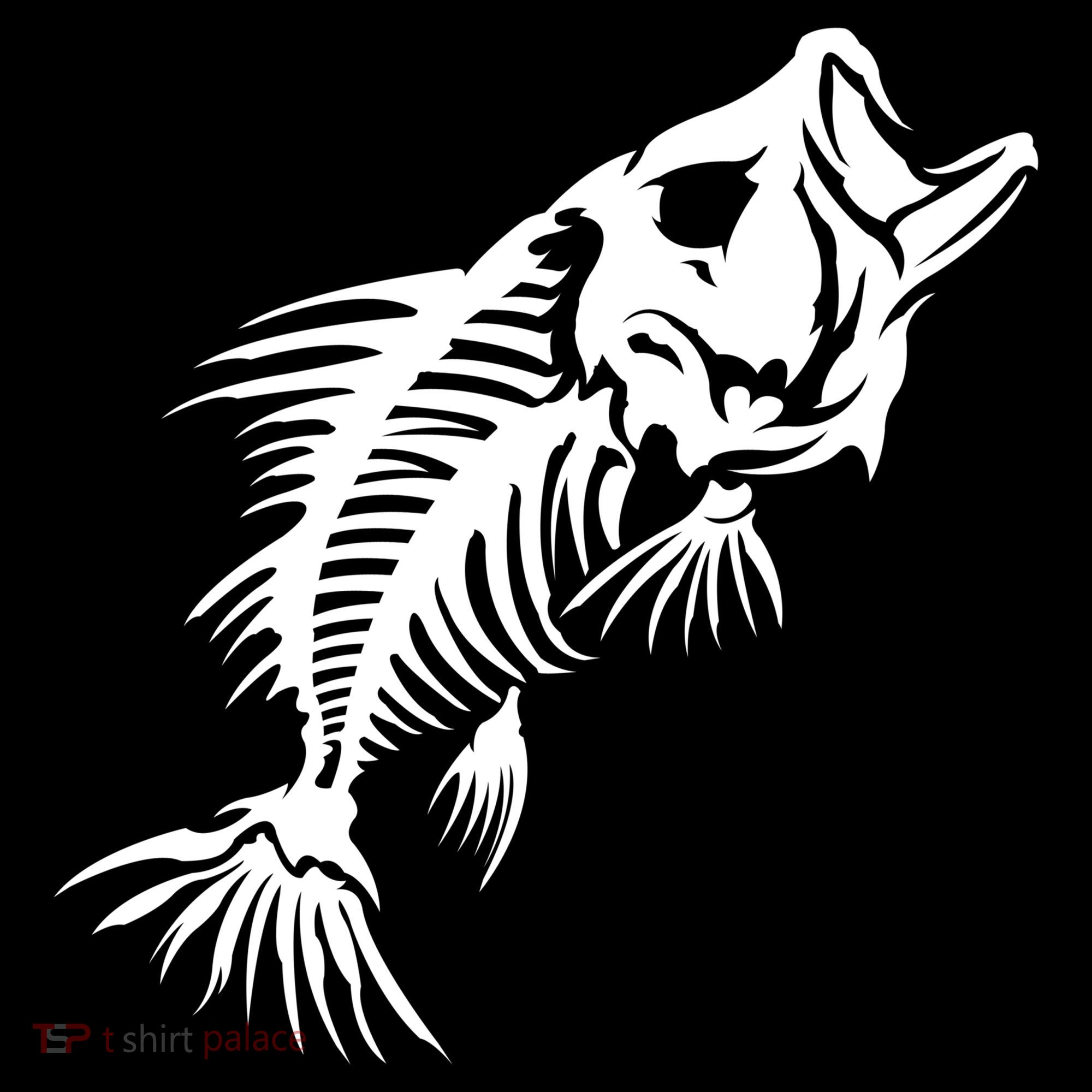 Dead Fish Skeleton X-Ray Bucket Hat