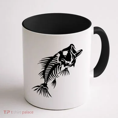 Dead Fish Skeleton X-Ray Coffee Mug back
