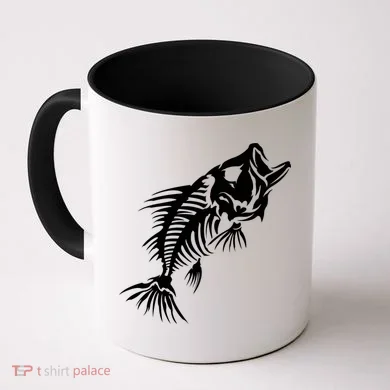 Dead Fish Skeleton X-Ray Coffee Mug