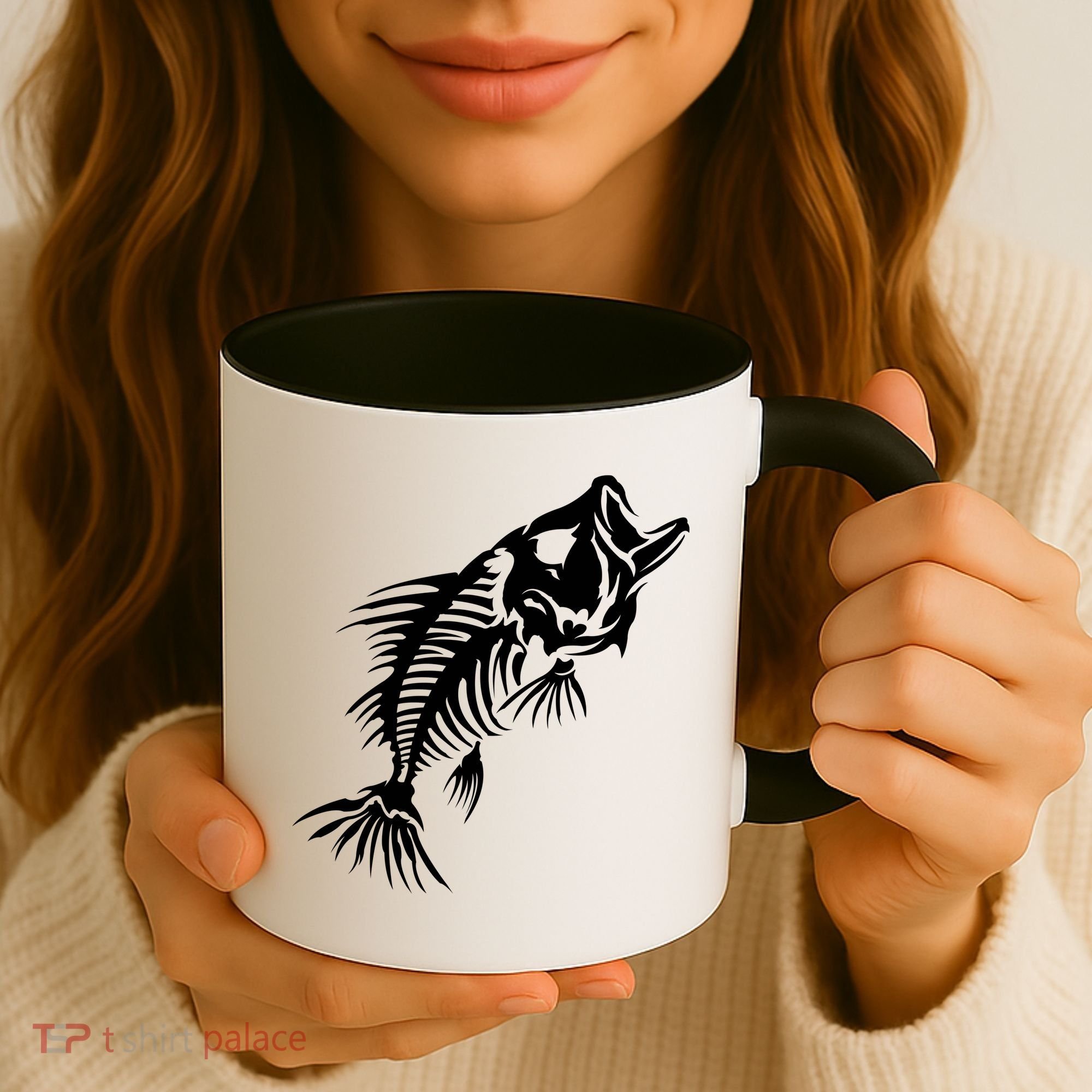 Dead Fish Skeleton X-Ray Coffee Mug