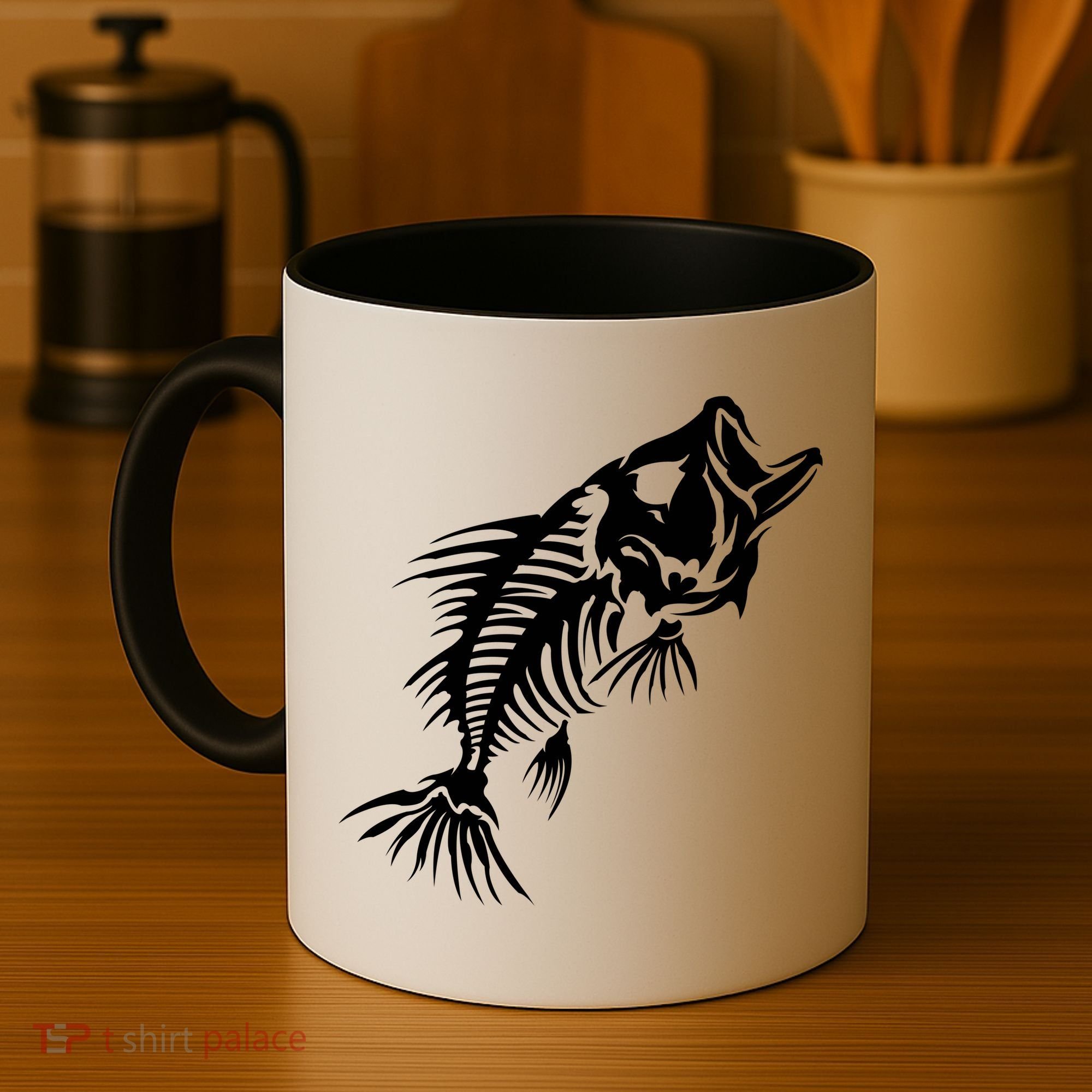 Dead Fish Skeleton X-Ray Coffee Mug