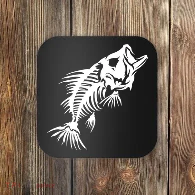Dead Fish Skeleton X-Ray Coaster