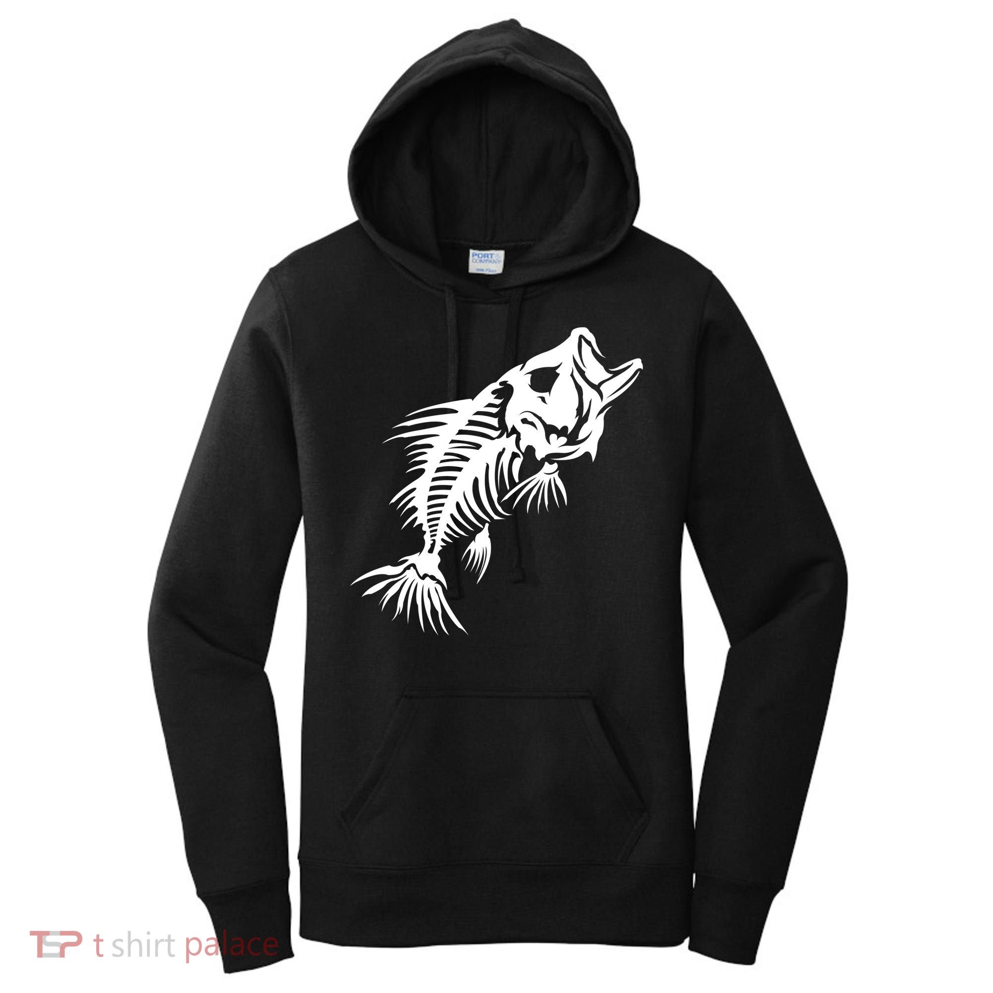 Dead Fish Skeleton X-Ray Women's Hoodie