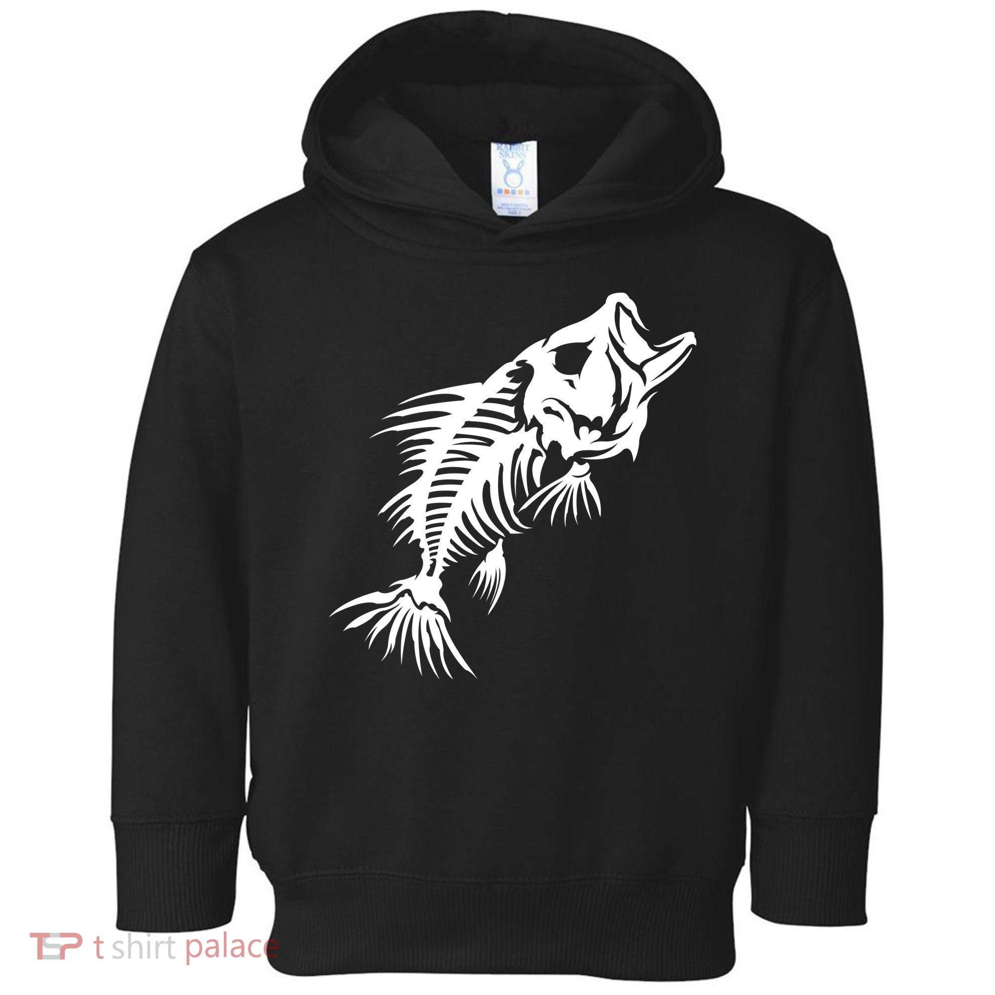 Dead Fish Skeleton X-Ray Toddler Hoodie