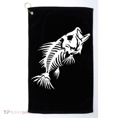 Dead Fish Skeleton X-Ray Golf Towel