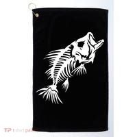 Dead Fish Skeleton X-Ray Golf Towel thumb 0