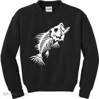 Dead Fish Skeleton X-Ray Kids Sweatshirt thumb 0