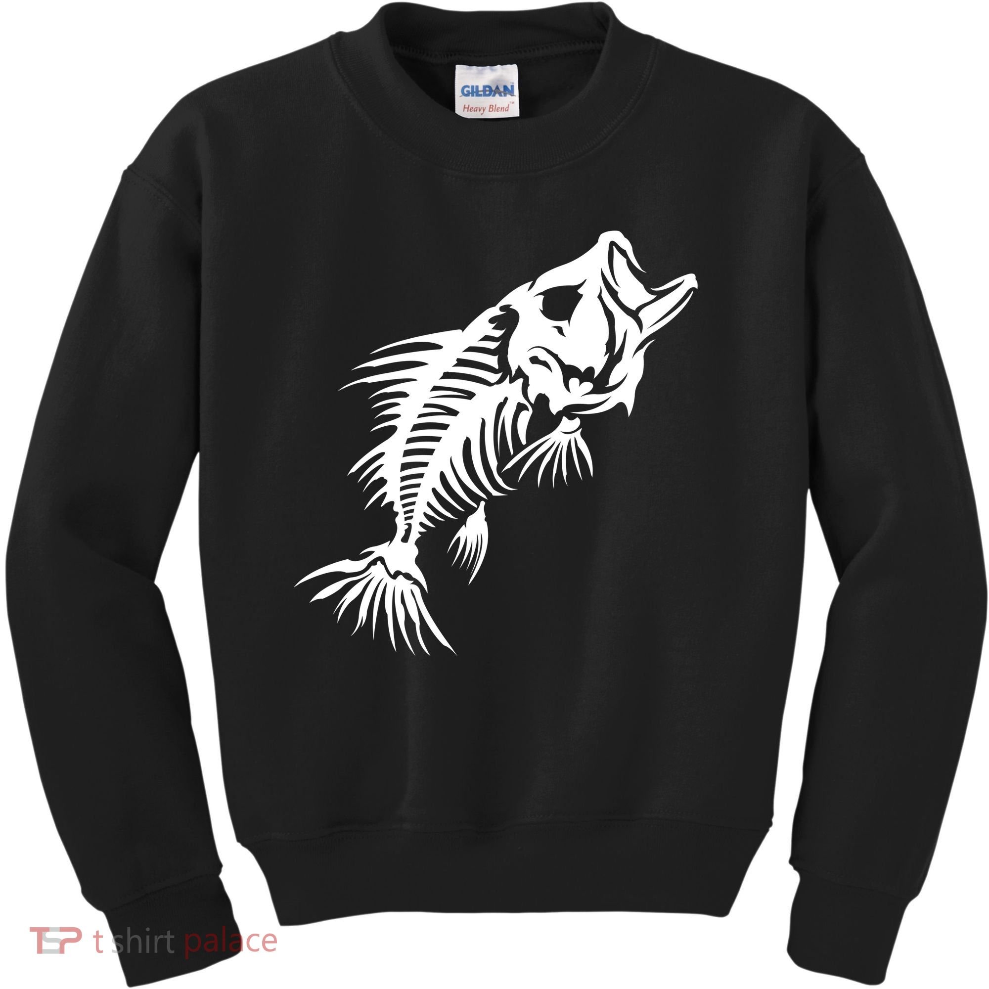 Dead Fish Skeleton X-Ray Kids Sweatshirt