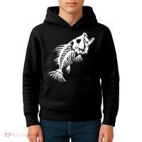 Dead Fish Skeleton X-Ray Kids Hoodie thumb 4