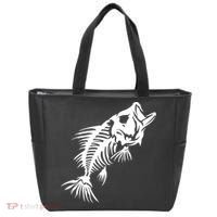 Dead Fish Skeleton X-Ray Tote Bag thumb 0