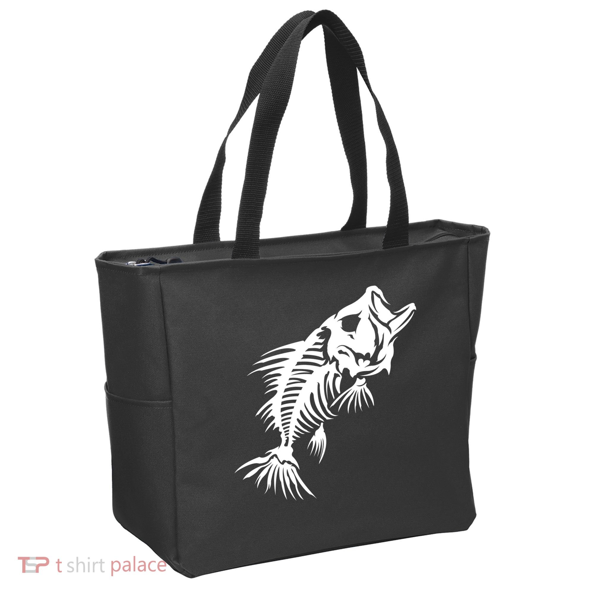Dead Fish Skeleton X-Ray Tote Bag