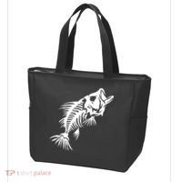 Dead Fish Skeleton X-Ray Tote Bag thumb 3