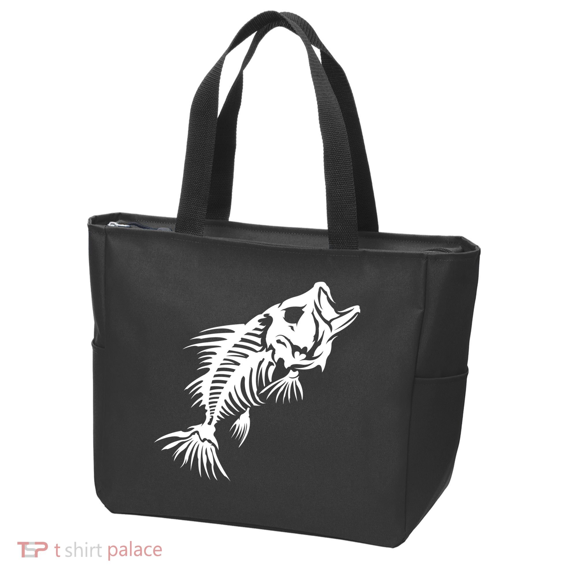 Dead Fish Skeleton X-Ray Tote Bag