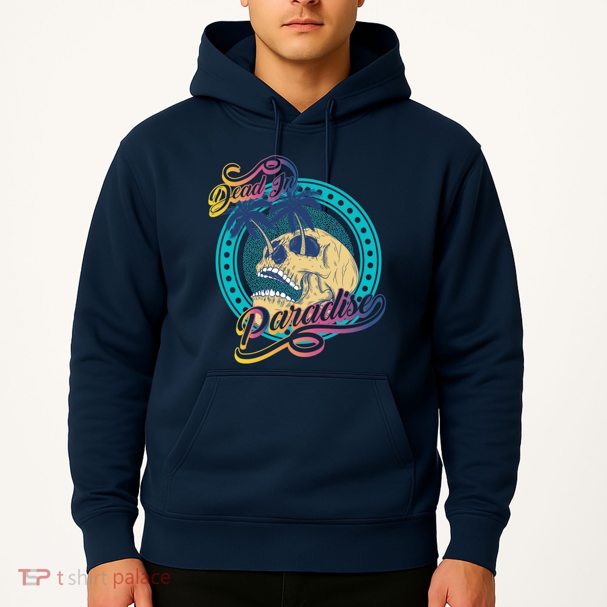 Dead In Paradise Tropical Skull Hoodie