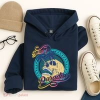 Dead In Paradise Tropical Skull Hoodie thumb 4