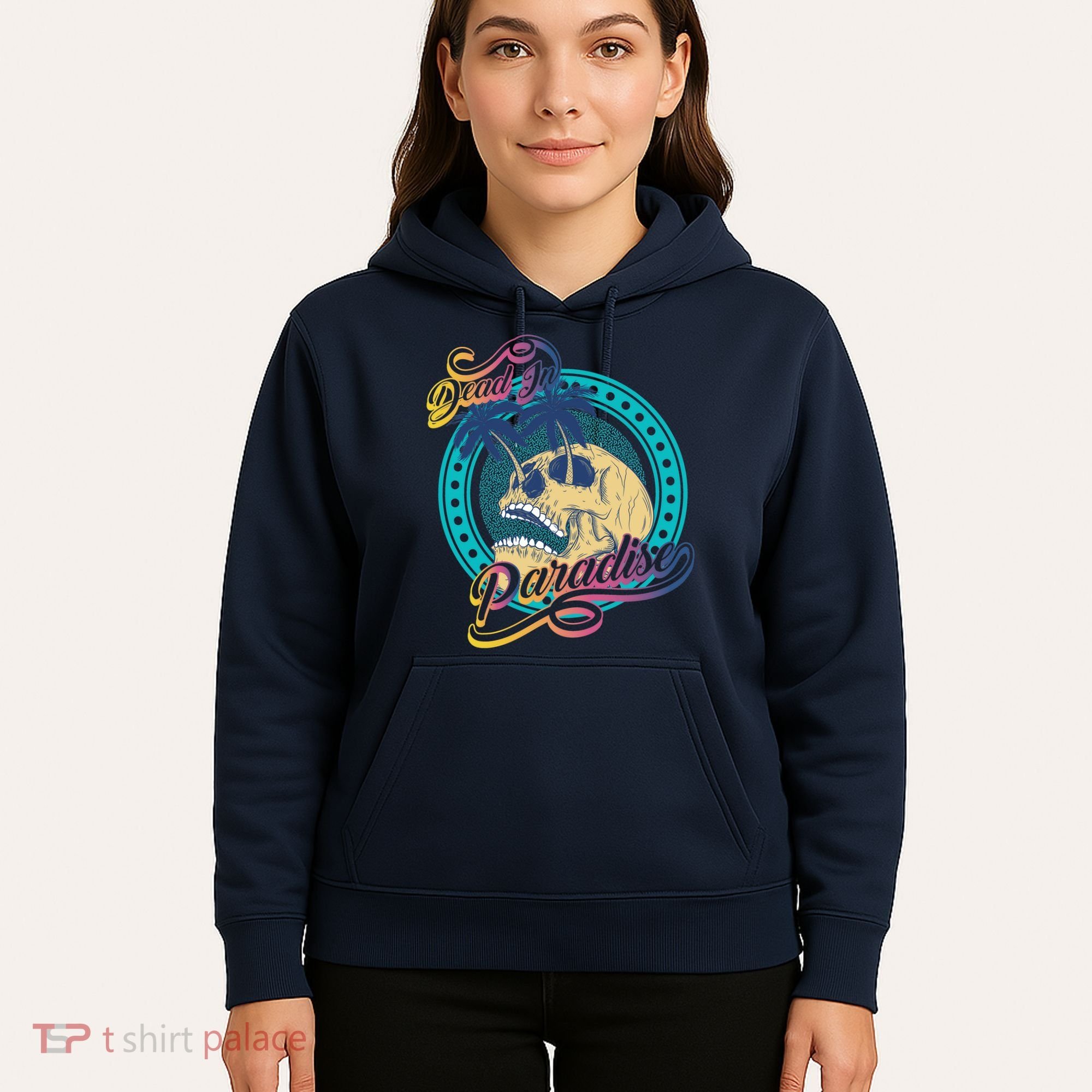 Dead In Paradise Tropical Skull Hoodie