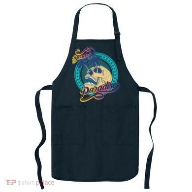 Dead In Paradise Tropical Skull Apron