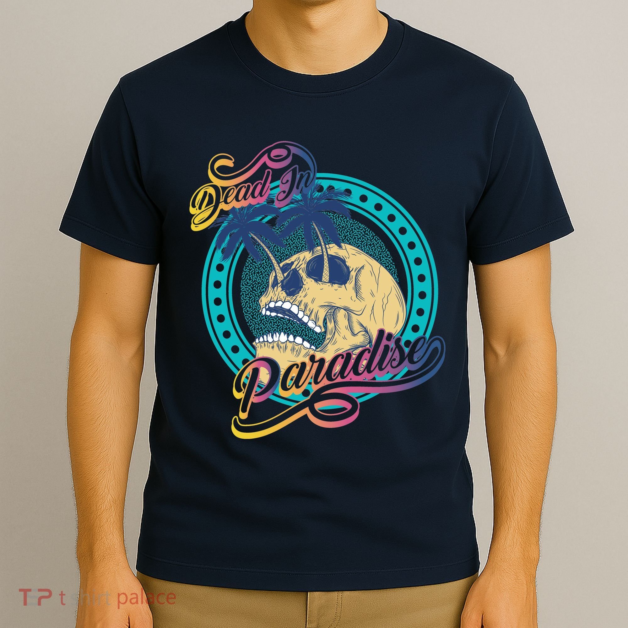 Dead In Paradise Tropical Skull T-Shirt