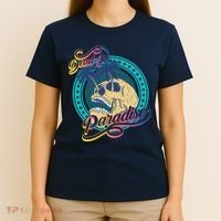 Dead In Paradise Tropical Skull T-Shirt thumb 4