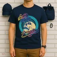 Dead In Paradise Tropical Skull T-Shirt thumb 6