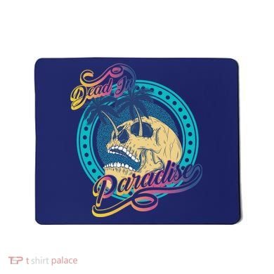 Dead In Paradise Tropical Skull Mousepad