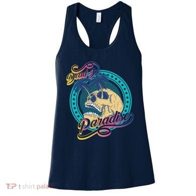 Dead In Paradise Tropical Skull Women's Tank Top