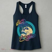 Dead In Paradise Tropical Skull Women's Tank Top thumb 3