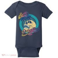 Dead In Paradise Tropical Skull Baby Bodysuit thumb 0