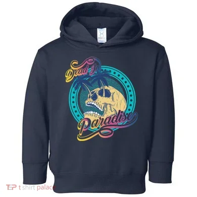 Dead In Paradise Tropical Skull Toddler Hoodie