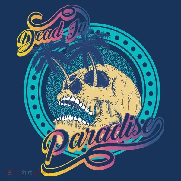 Dead In Paradise Tropical Skull Toddler Hoodie