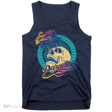 Dead In Paradise Tropical Skull Tank Top