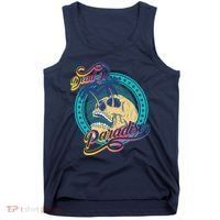 Dead In Paradise Tropical Skull Tank Top thumb 0