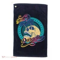 Dead In Paradise Tropical Skull Golf Towel thumb 0