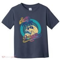Dead In Paradise Tropical Skull Toddler T-Shirt thumb 0